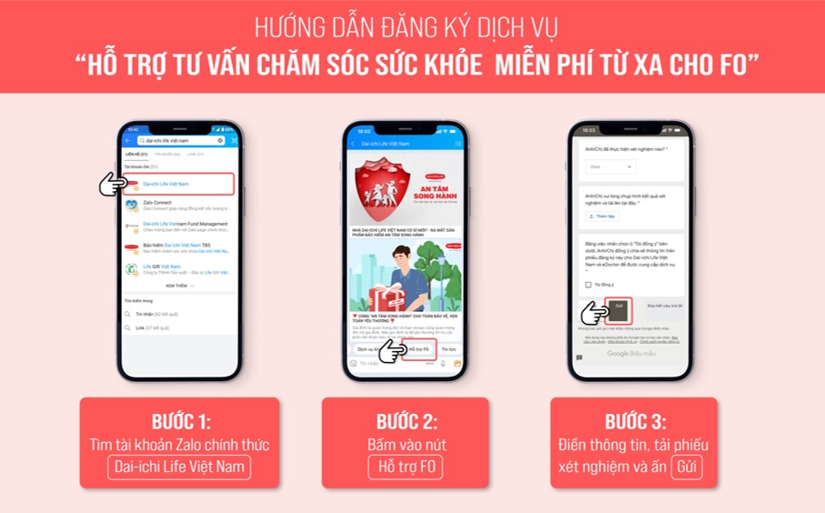  Hướng dẫn đăng ký chương trình hỗ trợ tư vấn sức khỏe miễn phí từ xa cho F0